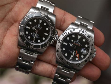 rolex explorer ii vs submariner|rolex explorer 40mm vs submariner.